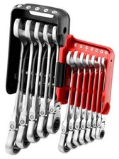 Facom 467BF.JP12 12 Piece Flexi Head Anti-Slip Ratchet Combination Spanner Set
