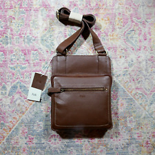 Folk FKB18 Large Flat Body Bag Tan Leather Unisex RRP £100 YMC APC CP Norse