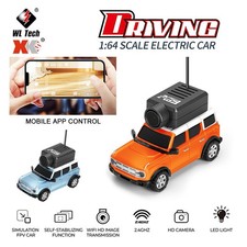 WLtoys 1/64 Mini RC Racing Car FPV HD Camera 2.4G APP Control On-Road Mini Cars