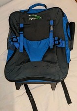 Kids Blue Carry Max Travel Bag Wheeled Backpack Teddy Pouch 🧸