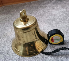 Brass Ships Bell Pub Inn cottage house barn man cave vintage solid brass bells 