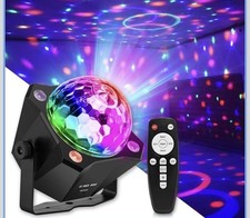 Party Lights Disco Ball,Disco Light+LED Black Light Sound Activated DJ Light