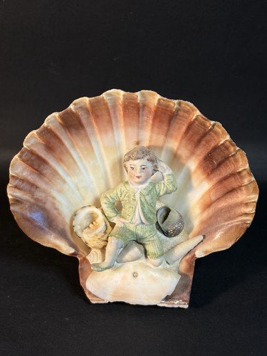Antique sea shell art - antique,