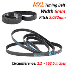 6mm Width MXL Rubber Timing Belt Closed Loop Pitch 2.032mm For Pulley, CNC 3D