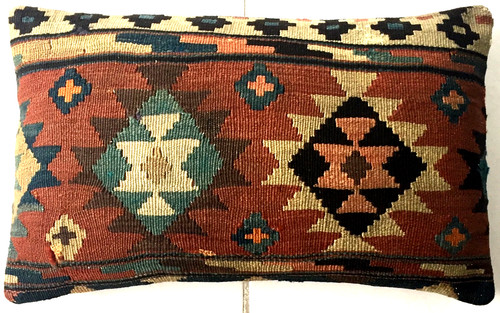 Kilim cushion brown antique - kilim,