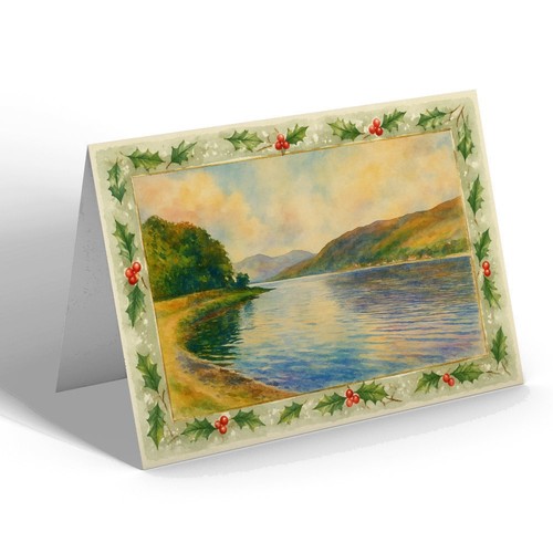 Xmas notelet holy loch from - xmas,