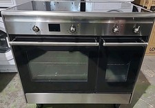 Smeg Range Cooker Stainless Steel & Black CX92IM 90cm Induction