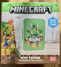Minecraft Green Printed Mini Fridge Thermoelectric Cooler
