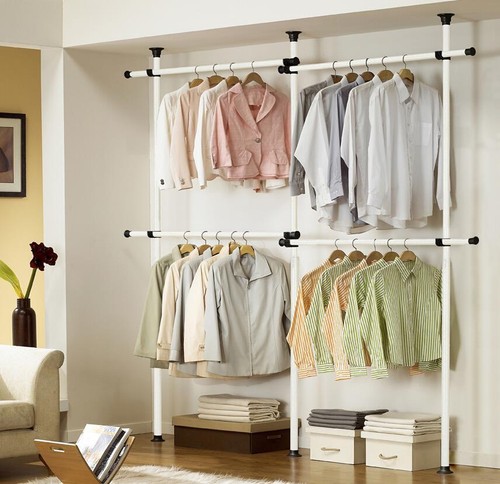 Telescopic wardrobe organise - wardrobe,