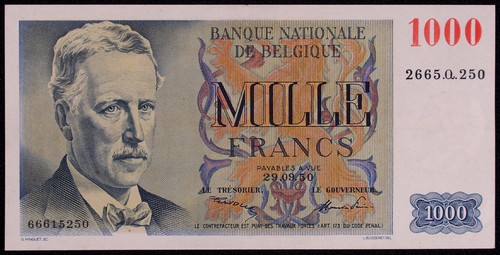 Belgium 1000 francs sept - belgium,