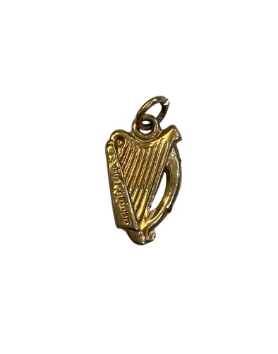 9ct vintage harp charm small - .,