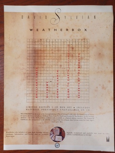 David sylvian japan weatherbox - david,