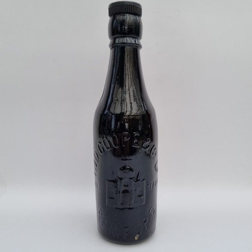 Old dark glass half - glass,