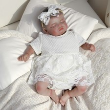 Real Life Reborn Baby Dolls Vinyl Silicone Realistic Newborn Girl Doll Soft Body