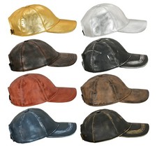 Leather Baseball Caps Genuine