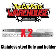 TWO 12" / 300mm RULER Measure