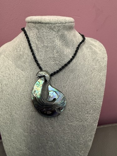 Genuine paua shell - fish, hook