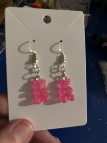 Handmade bear earrings buy - earrings, 2