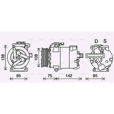 Air Con Compressor For Ford