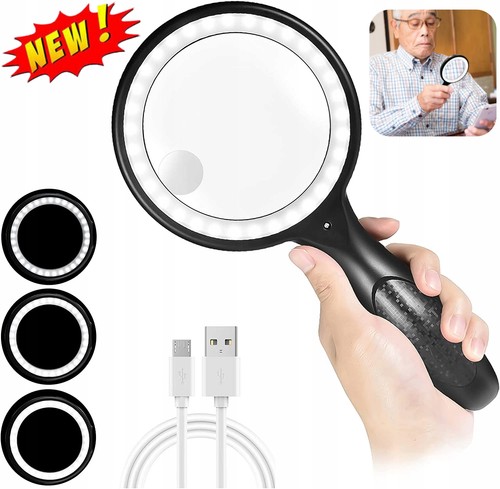 Handheld magnifying glass with - magnifying,