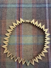 Vintage Gold Tone Choker Necklace