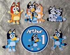 Bluey Cake Topper Card Custom Personalised Any Name Any Age