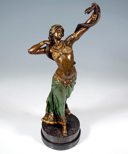 Bergmann bronze snake dancer - bronze,
