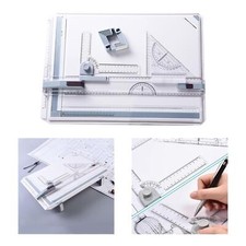 Drawing Board Portable Technical Drafting Table Sliding Ruler Tools Set