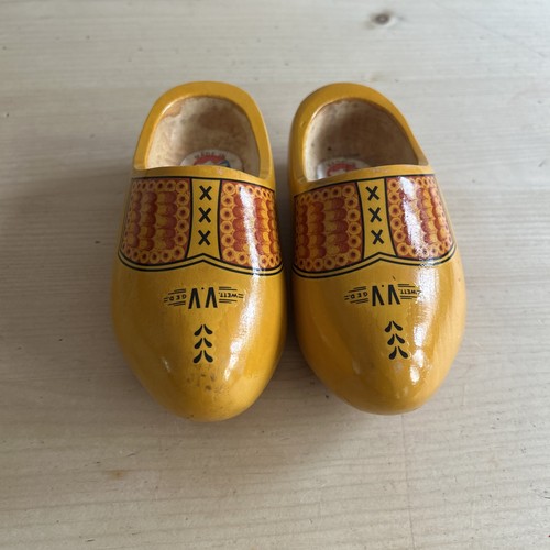Vintage wooden clogs dutch - wooden,