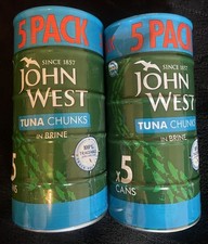 John West Tuna in Brine -2 Pack of 10 tins x 132=1.320 Kg .Free P&P. 