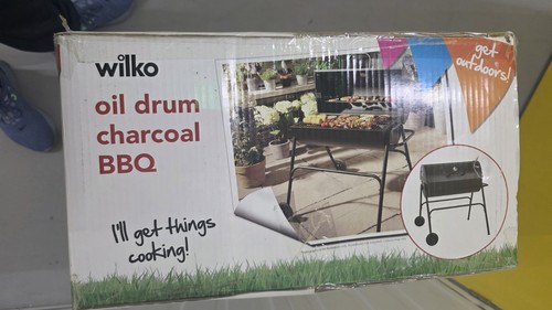 Oil drum charcoal bbq - oil,