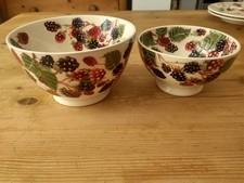 Emma Bridgewater Bramble French Bowl and Medium Old Bowl. Both unused firsts. 
