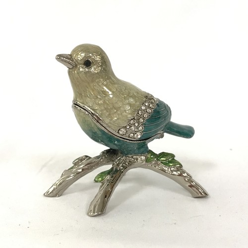 Jewelled bird trinket - jewelled,