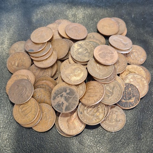 100x pre decimal half pennies - pre-decimal,