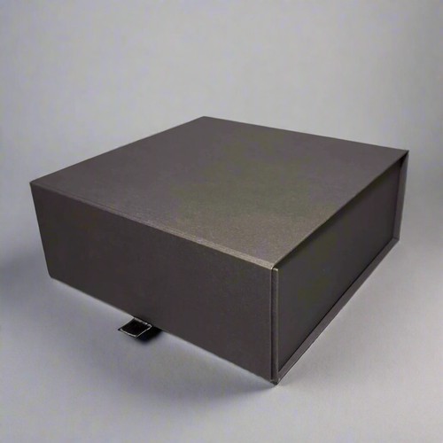Black gift presentation box - black,