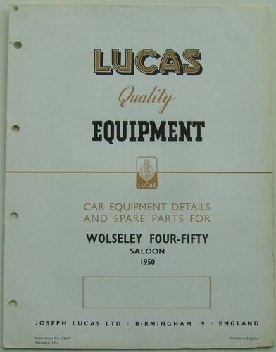 Wolseley four fifty 1950 - 4/50,