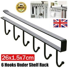 6 Hooks Kitchen Metal Mug Cup