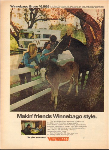 1973 vintage winnebago - 1973, ad