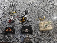 3x Job Lot RC Helicopters Spares Or Repairs