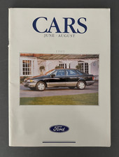 Ford Cars Brochure 1989 FA221/139 Fiesta Escort Orion Sierra Granada Scorpio