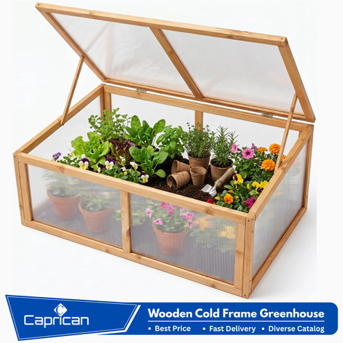Wooden cold frame greenhouse - wooden,