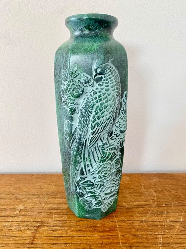 Vintage japanese vase takaoka - vintage,