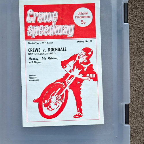 Crewe speedway - crewe, v