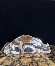 Steuben Roman Cat Crystal Hand