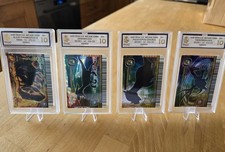Dinosaur King Arcade Card Set - Black T-Rex,  Deino, Pachy & Theriz - MGC 10
