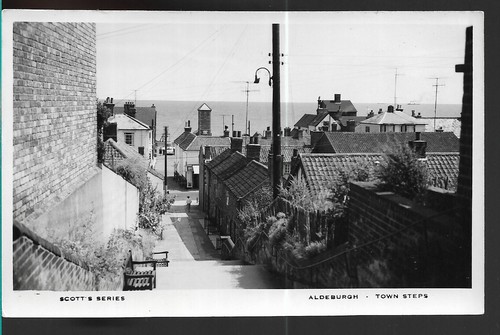 Superb old postcard town - old, r/p