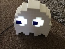 Pac Man Ghost Light Table Lamp 16 Colour Options Changes Colours