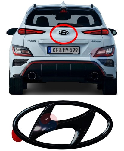 Genuine oem black rear emblem - genuine,