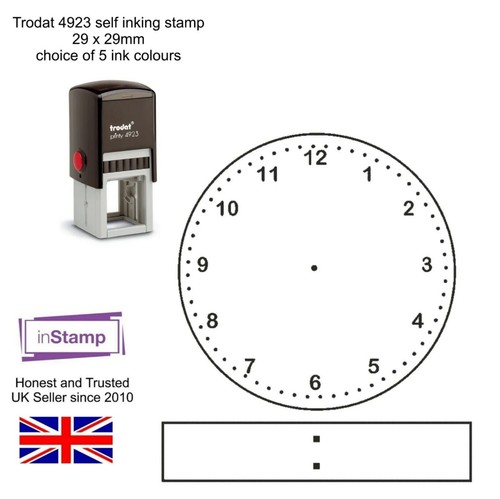 Clock face self inking - clock,