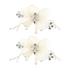 1 Pair Pearl Shoe Clips Flower